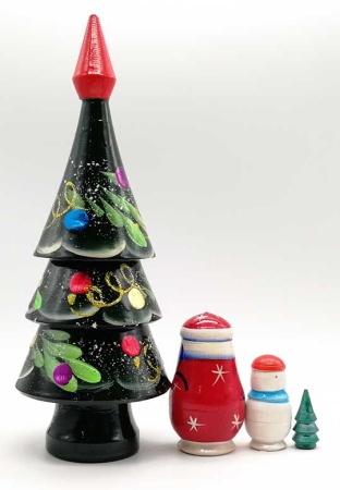 Елочка матрешка новогодняя 22 см. 4 места арт. 734124 Елочка матрешка новогодняя 22 см. 4 места арт. 734124