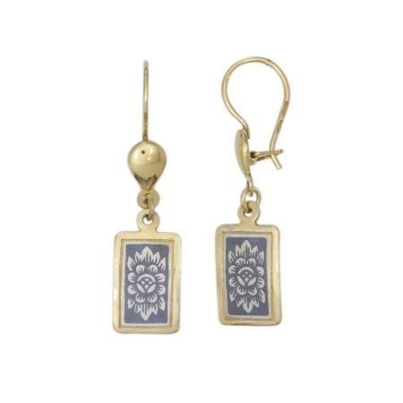 картинка Серебряные Серьги "Посад" Арт: 10030867Е06 