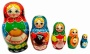 Матрешка авторская хлеб да соль 15см 5 мест арт. 74257