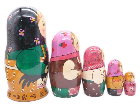 Матрешка Сергиево-посадская  5 мест 18 см. арт. 92622298