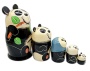 картинка Матрешка панда 5 мест 16 см. арт. 9868958 матрешки
