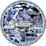 Сувенирная тарелка Москва 20 см. арт. 767676