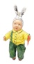 Мальчишка зайчишка Ватная игрушка 13 см. арт. 686419