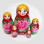 Матрешка "Вятская" 5 мест 9см арт. 1218740  Матрешка "Вятская" 5 мест 9см арт. 1218740