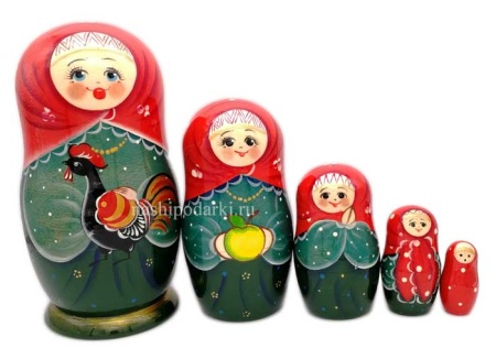 Матрешка "Петя" 17см 5 мест арт. 873328