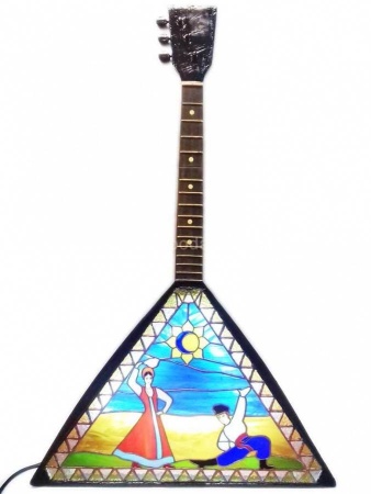 Витражная лампа Тиффани 220 "Балалайка" 70х43см Арт. 150319570  Витражная лампа Тиффани 220 "Балалайка" 70х43см Арт. 150319570