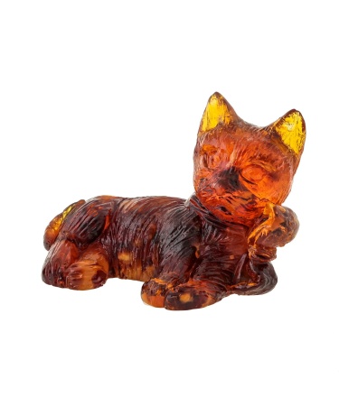 Котенок с бантиком Янтарный 60х45 мм. арт. 1311