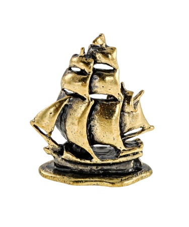 Фигурка из латуни Кораблик без подставки 20х25 мм. арт. 192.1