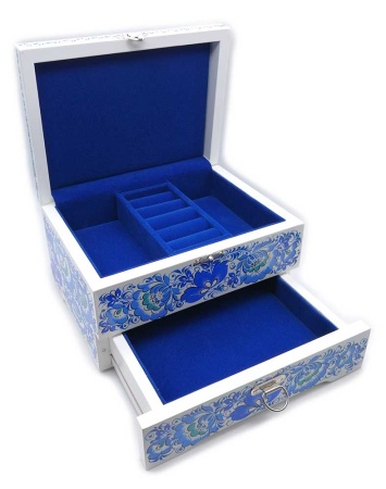 Шкатулка комодик под гжель 13х17х10 см. арт. 7646233