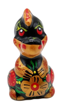 Фигурка дракона малая Хохлома 3х5 см. арт. 565322 