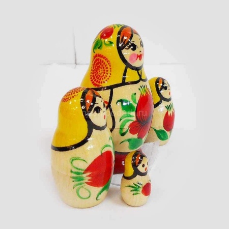 Матрешка "Вятская" 4 места 7см арт. 1218730  Матрешка "Вятская" 4 места 7см арт. 1218730