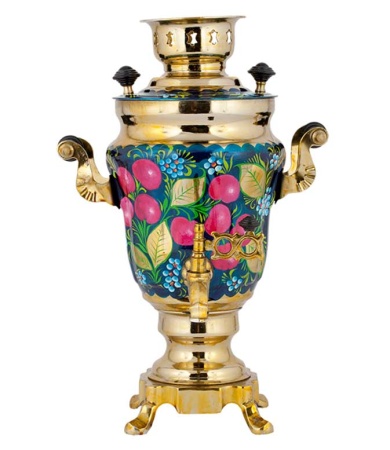 Самовар электрический, емкостью 1,5 литра, с росписью «Образец №2» 