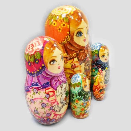 Матрешка 14см 5 мест арт. 1118571