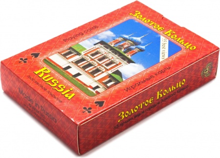 Карты игральные сувенирные "Золотое кольцо" арт. 900004B23  Карты игральные сувенирные "Золотое кольцо" арт. 900004B23