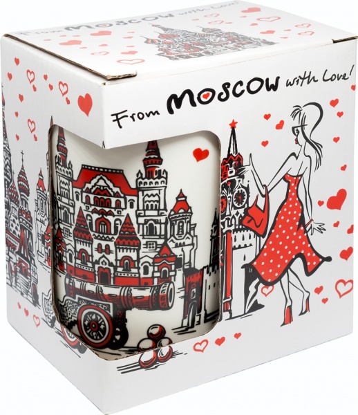 Кружка матовая "From Moscow with love", объём 300 мл арт. 86744