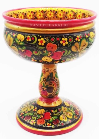 картинка Хохлома Конфетница 16х13см Арт. 87122 магазин подарков