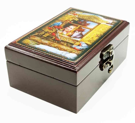 Шкатулка "В окошке" 13х9 см. арт. 967121