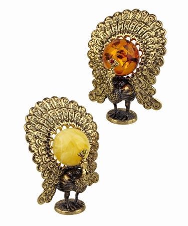 Птица Павлин красивый без подставки 43х61 мм. арт. 910.1