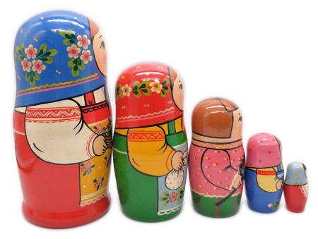 Матрешка Сергиево-посадская  5 мест 17 см. арт. 4622298