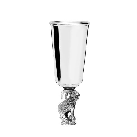 Рюмка "Архар" посеребренная полированная с чернением Артикул: КМ228ШТ06 