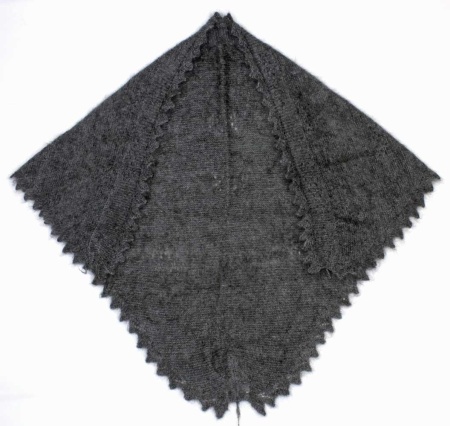 Палантин пуховый набивной 140х140 см. арт. 66532322