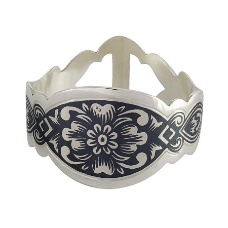 Серебряное кольцо салфеточное Арт: 40270007А05 магазин  Серебряное кольцо салфеточное Арт: 40270007А05 магазин