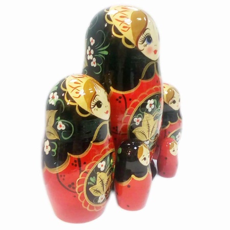 картинка Матрешка Хохлома 5 мест 17см арт. 1118352 картинка Матрешка Хохлома 5 мест 17см арт. 1118352