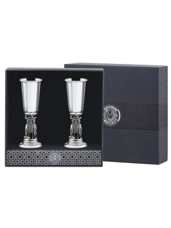 Набор рюмок "Сова" посеребренный полированный с чернением Артикул: КМ3880206 