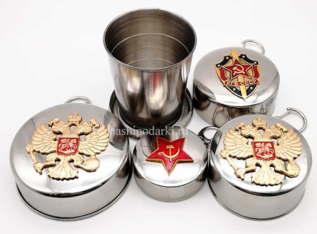 Стакан солдатский раскладной 8х7см.6х7см.6х5см арт. 98255