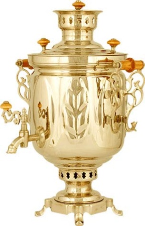 Самовар на дровах, форма банка, 5л 37х 28х49см 