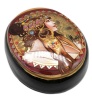 Шкатулка лаковая "Брюнетка" 6х8 см. арт. 552223