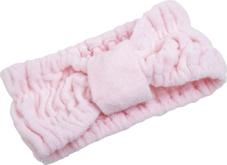 Повязка на голову «бантик» розовая DEWAL BEAUTY HB-02 