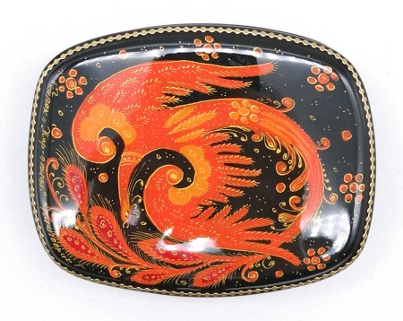 Шкатулка Жар-птица 10х8 см. арт. 646399