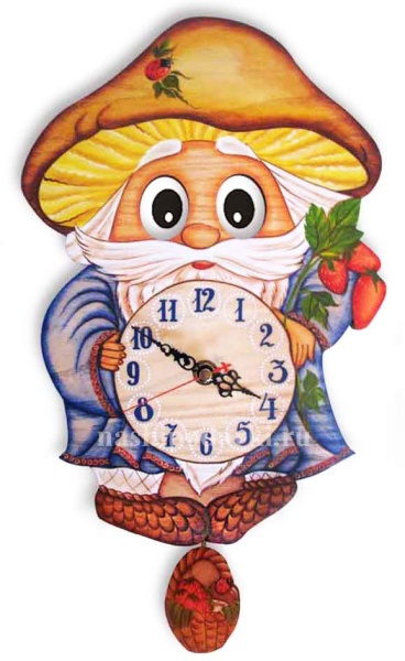 картинка Часы настенные с маятником Лесовичок арт. 857322 