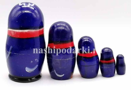 картинка Матрешка пингвин 11 см. 5 мест арт. 857281 матрешки