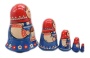 Матрешка Сергиево-посадская  5 мест 14 см. арт. 621298