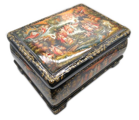 Шкатулка - ларец Холуй "Снегурочка" 18х24 см. арт. 7642334