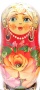 Матрешка с цветами 15 см. 5 мест арт. 658462