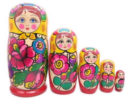 Матрешка Полхов 16 см. 5 мест арт. 7564214