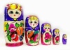 Матрешка "Полховская"  5 мест 18см арт. 229911