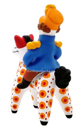 Офицер на коне дымка 12х8 см. арт. 518533