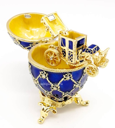 Яйцо Фаберже с каретой 7см арт. 764521 