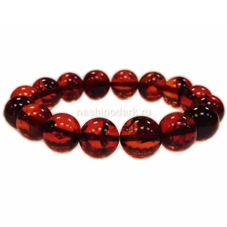 картинка Янтарный браслет 1.5см 14гр Арт. 050419717 магазин 