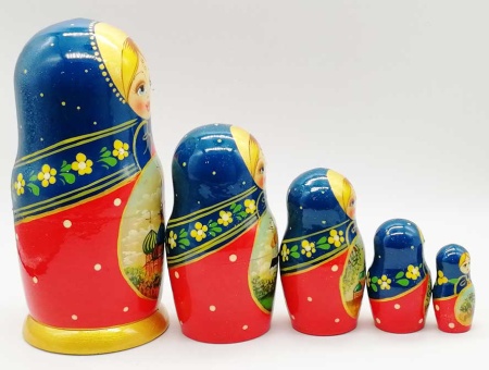 Матрешка "Москва" 18 см. арт. 634467