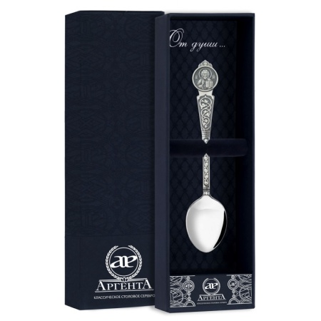 Ложка "Вседержитель" с чернением  Артикул: 1039ЛЖ00006, Ф2440101, магазин  Ложка "Вседержитель" с чернением  Артикул: 1039ЛЖ00006, Ф2440101, магазин
