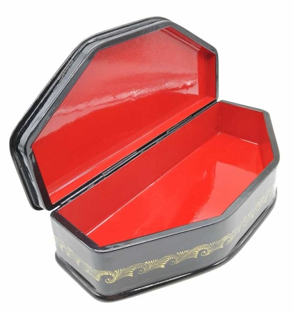 Шкатулка лаковая Палех "Русский север"  10х22 см. арт. 583229