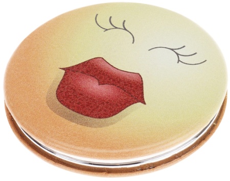 Зеркало карманное круглое "Смайлики" DEWAL BEAUTY MR23* 