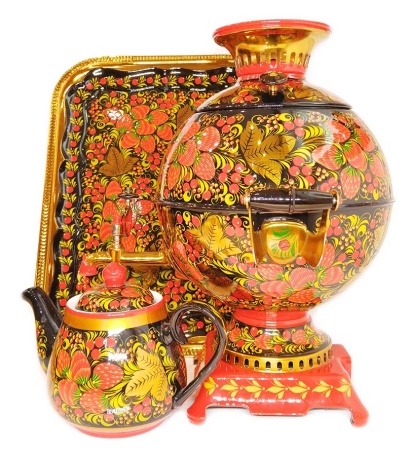 Самовар электрический 5 литров набор Хохлома арт. 946332 