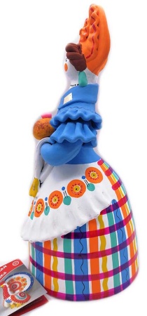 Дымковская игрушка Барыня с хлебом 23 см. арт. 895523