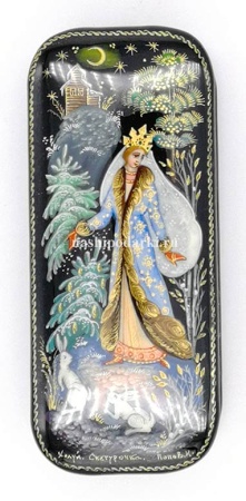Шкатулка Холуй "Снегурочка" 10х4 см. арт. 541742